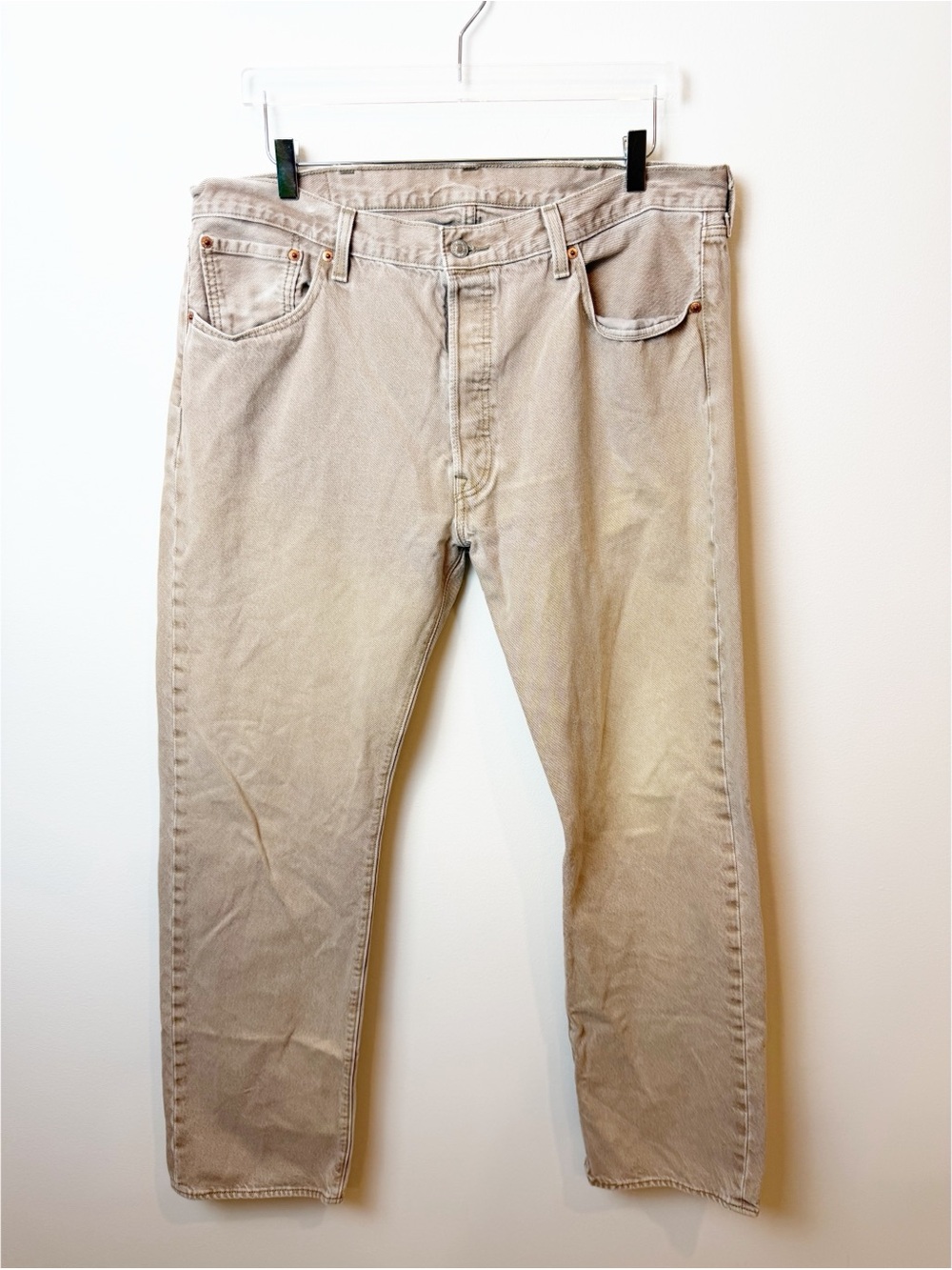 Levi's | Vintage Stone Tan High Rise 501 Jeans